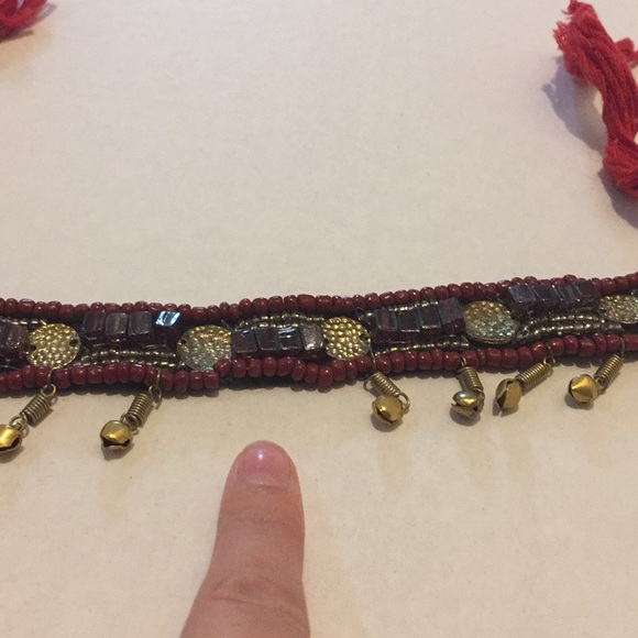 NWT Free People arm band choker red - Picture 6 of 6